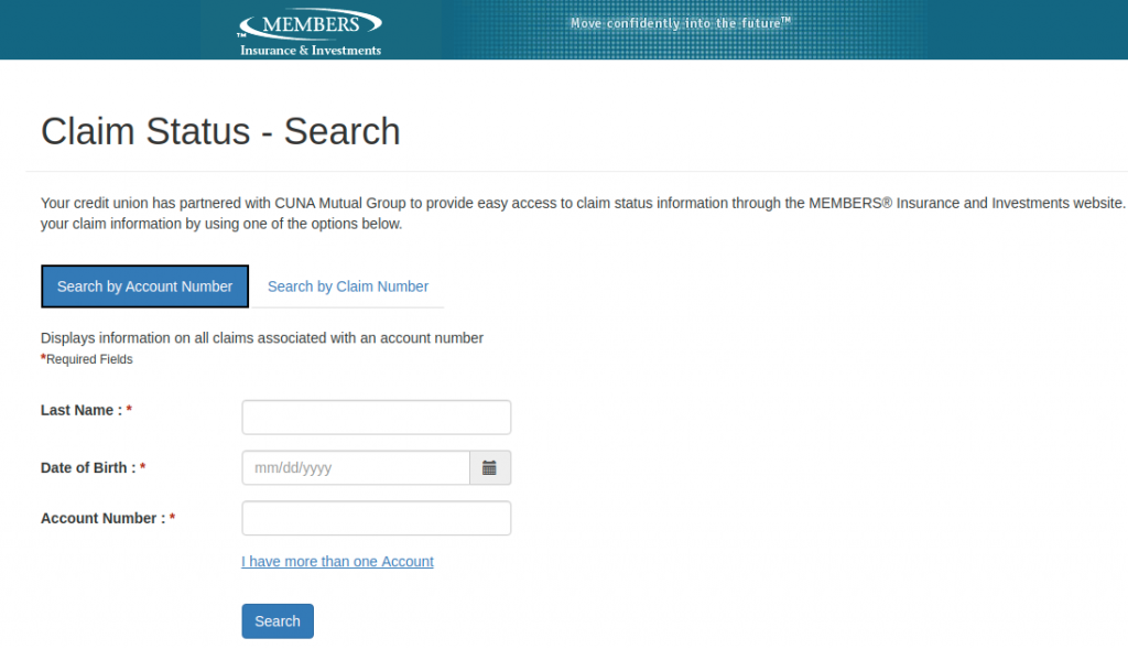 Claim Status - Search