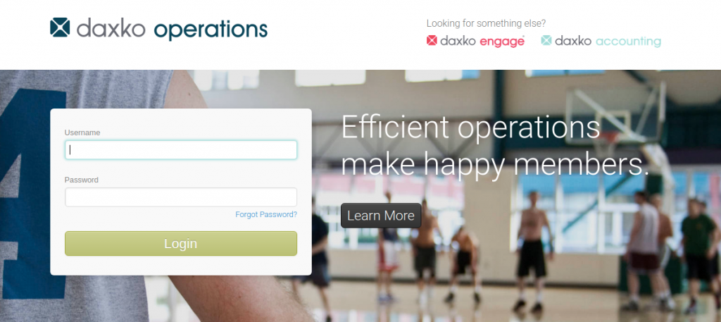 Daxko Operations Login