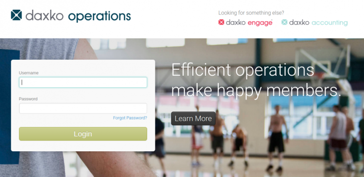 Daxko Operations Login