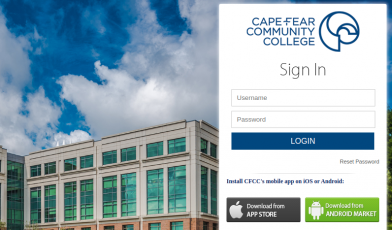 myCFCC Secure Login