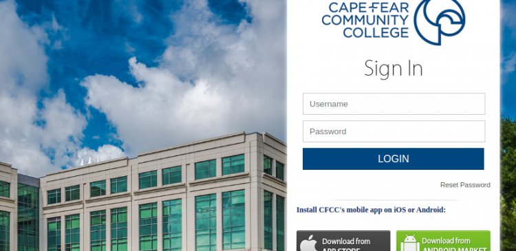 myCFCC Secure Login