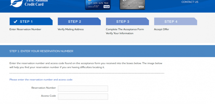 First National Legacy Visa Credit Card Logo