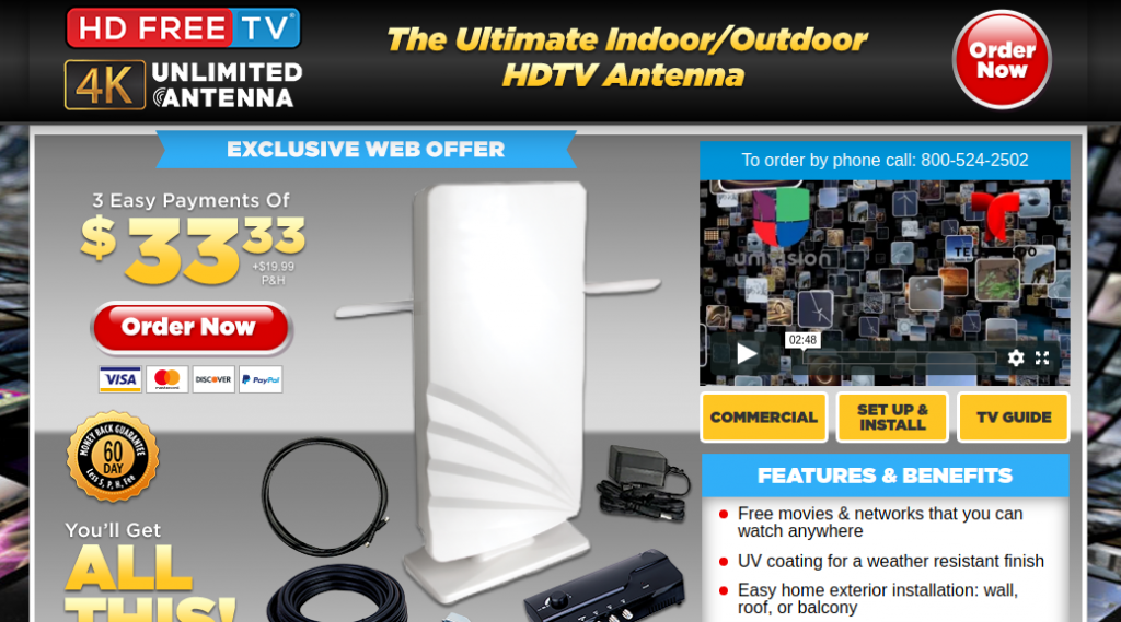 hd free unlimited antenna order online