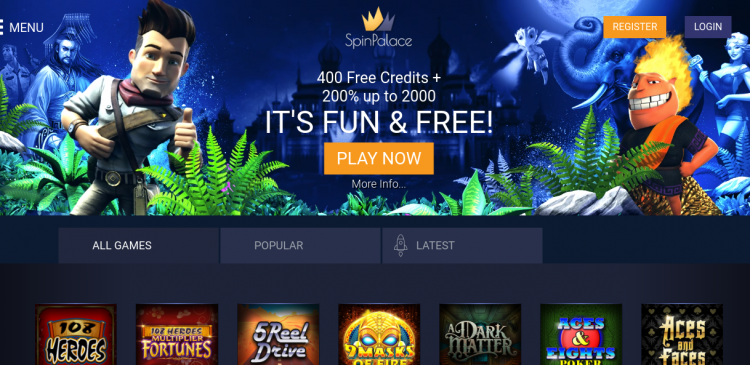 Spin Palace Casino Login