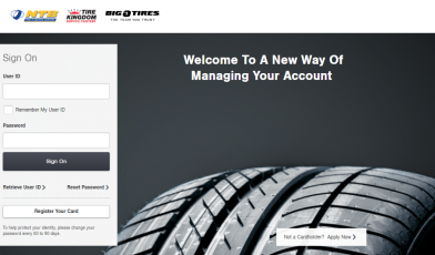 Big O Tires Credit Card Logo