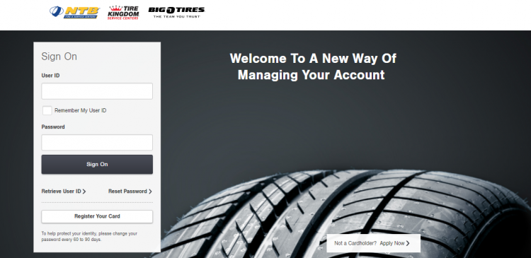 Big O Tires Credit Card Logo