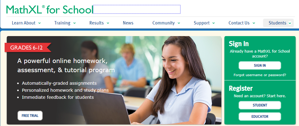 mathxl for school logo