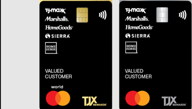 tjx credit card login