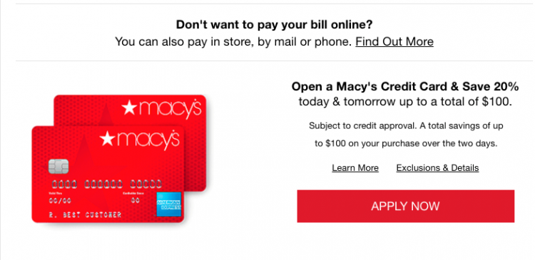 macys credit card