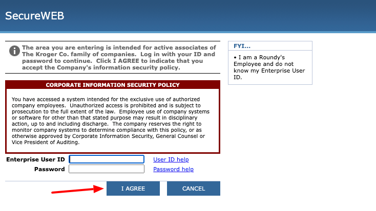 Kroger current associates login