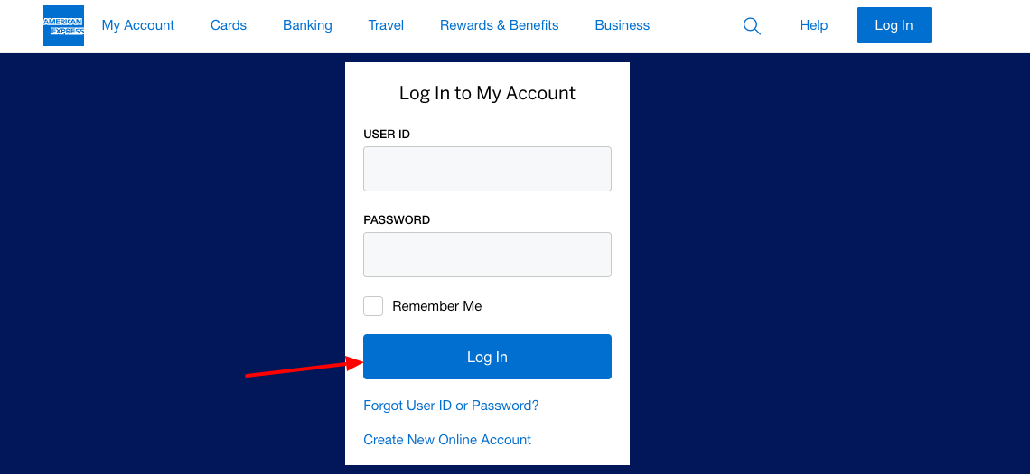 amex personal loan login
