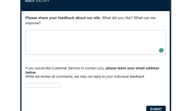 golf galaxy survey tips